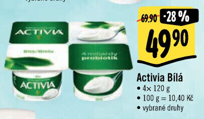 Bílý jogurt Activia Danone