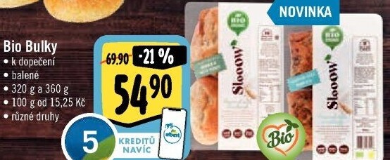 Bulky bio k dopečení SlooOW