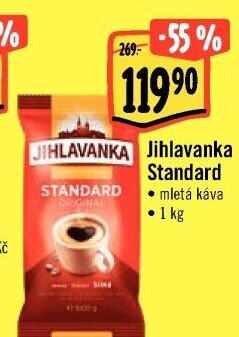 Mletá káva Standard Jihlavanka