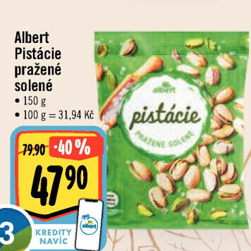 Pražené pistácie Albert