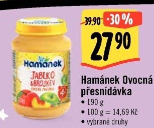 Přesnídávka ovocná Hamánek