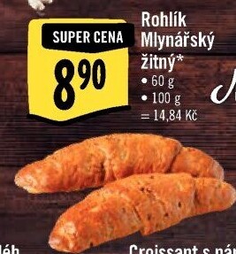 Rohlík Mlynářský žitný Albert