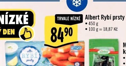 Rybí prsty mražené Albert