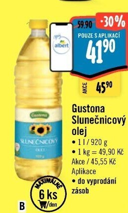 Slunečnicový olej Gustona