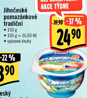 Tradiční pomazánkové Jihočeské Madeta