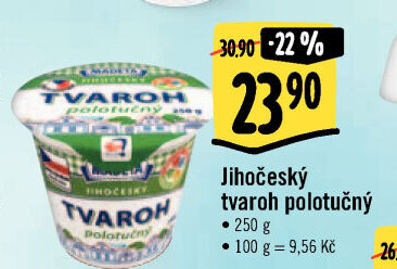 Tvaroh polotučný Jihočeský Madeta