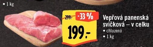 Vepřová panenská svíčková