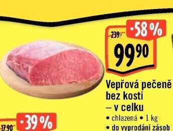 Vepřová pečeně bez kosti