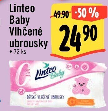 Vlhčené ubrousky dětské Linteo Baby