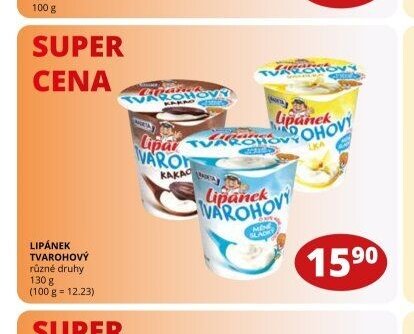 LIPÁNEK TVAROHOVÝ různé druhy