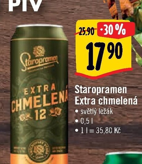 Staropramen Extra chmelená