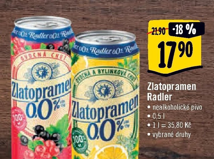 Zlatopramen Radler