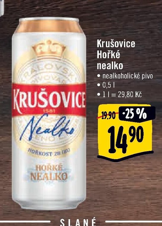 Krušovice Hořké nealko