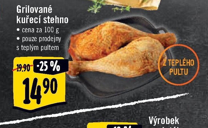 Grilované kuřecí stehno