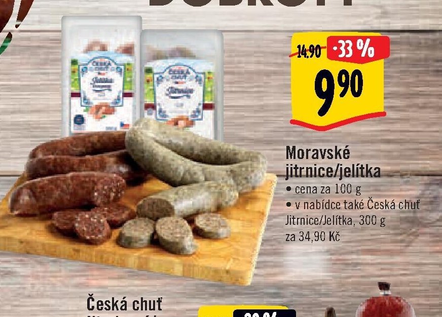 Moravské jitrnice/jelítka