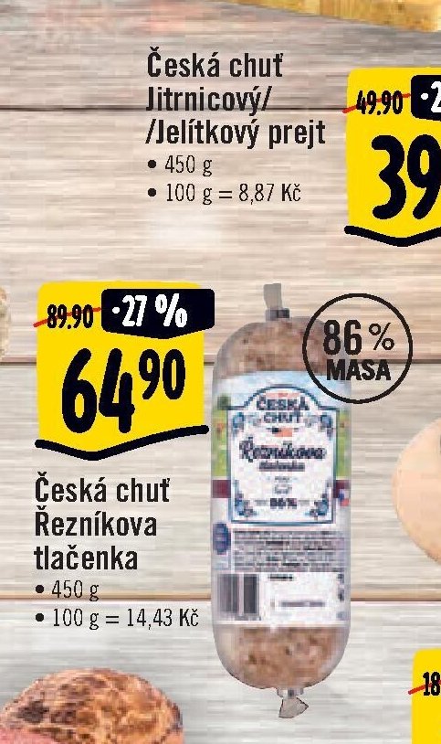 Česká chuť Řezníkova tlačenka