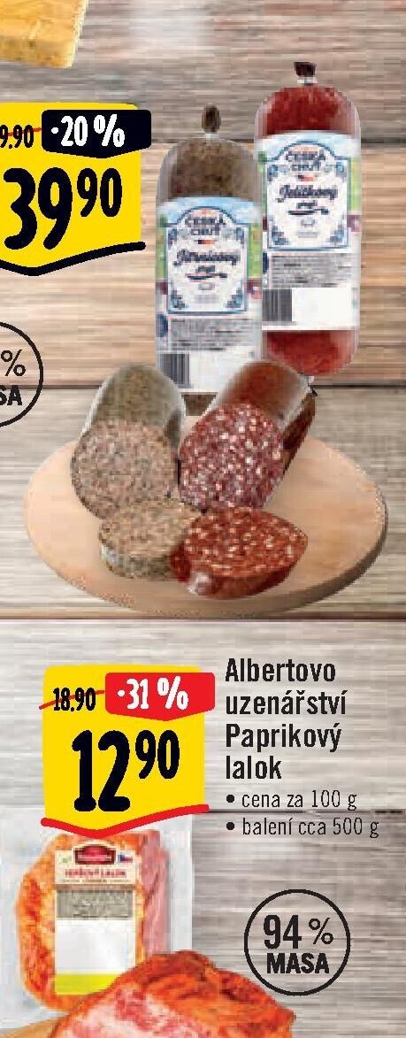 Albertovo uzenářství Paprikový lalok