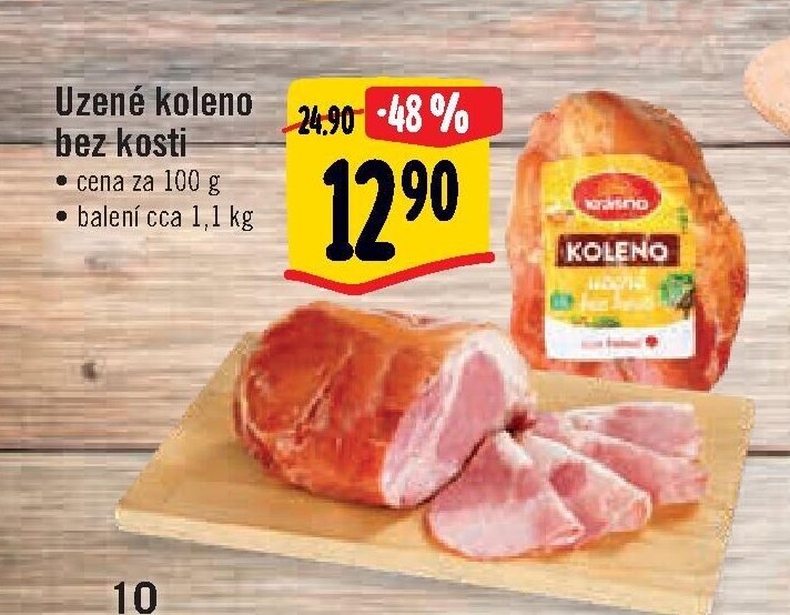 Uzené koleno bez kosti