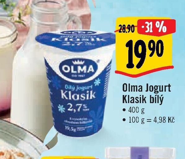 Olma Jogurt Klasik bílý