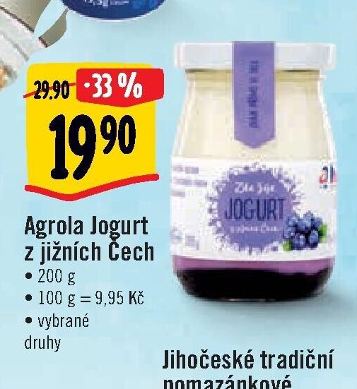 Agrola Jogurt z jižních Čech