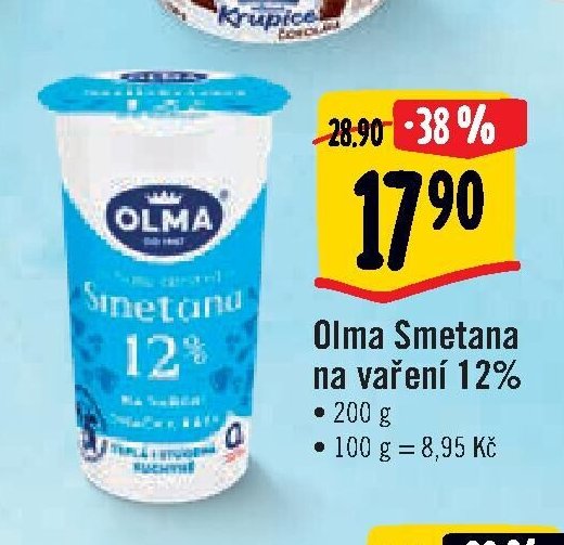 Olma Smetana na vaření 12%