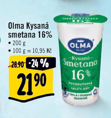 Olma Kysaná smetana 16%