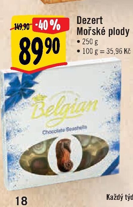 Dezert Mořské plody