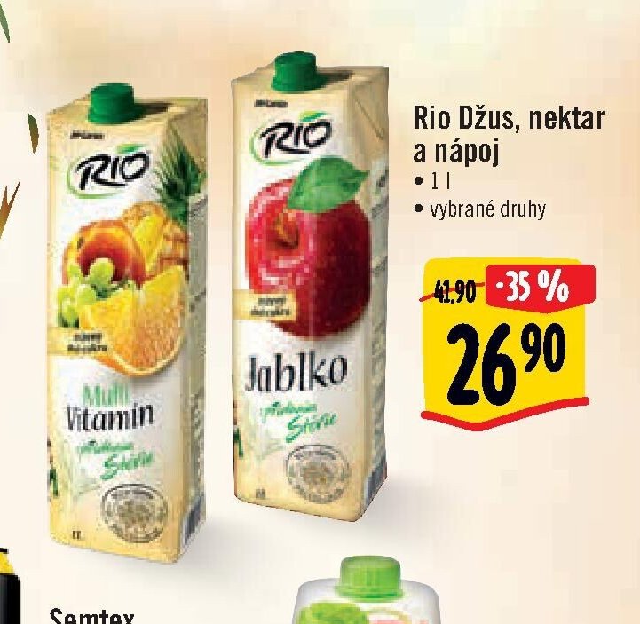 Rio Džus, nektar a nápoj