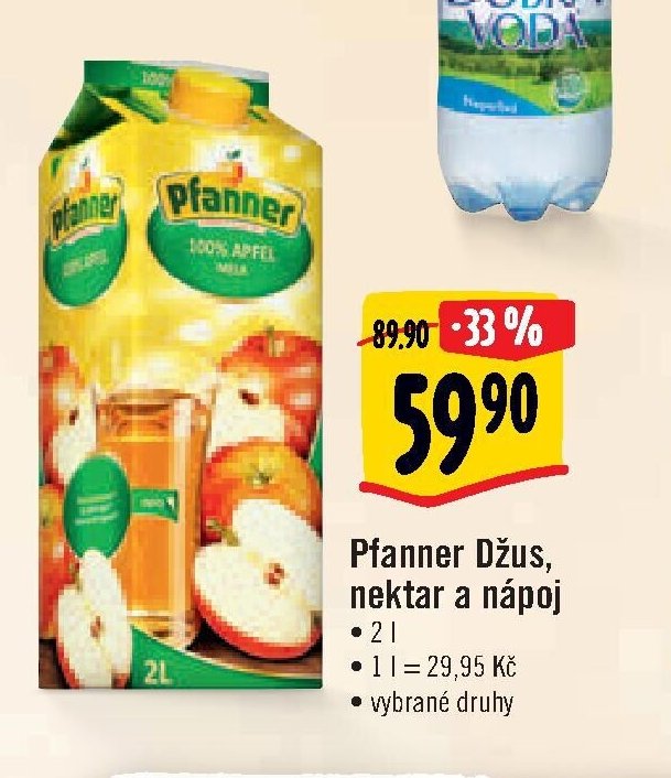Pfanner Džus, nektar a nápoj