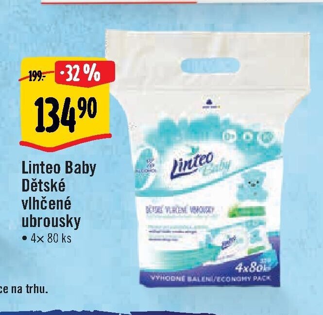 Linteo Baby Dětské vlhčené ubrousky