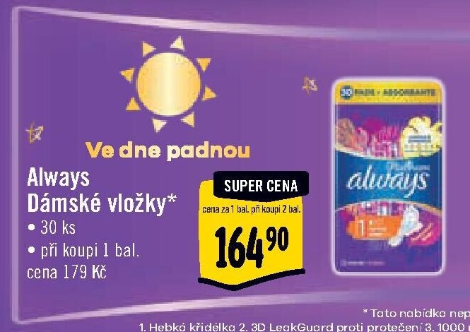 Always Dámské vložky
