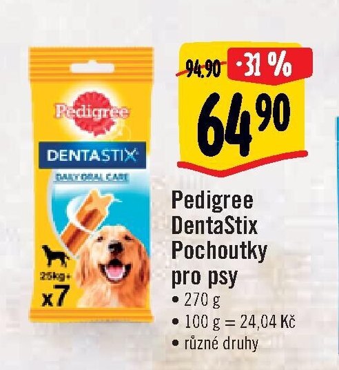 Pedigree DentaStix Pochoutky pro psy