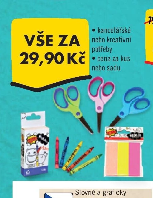Výběr psacích a kancelářských potřeb (Vše za 29,90 Kč)