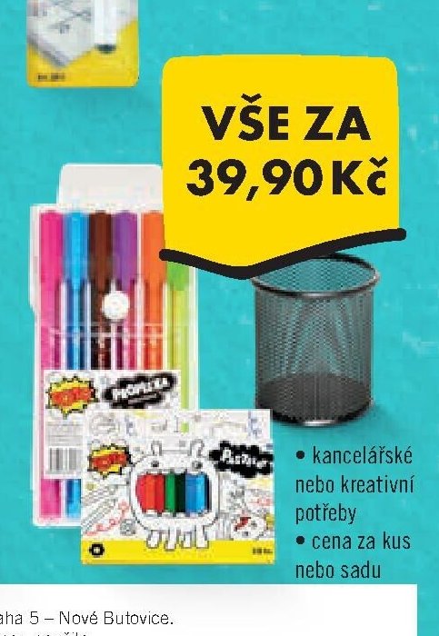 Výběr psacích a kancelářských potřeb (Vše za 39,90 Kč)