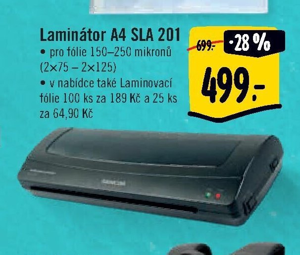 Laminátor A4 SLA 201
