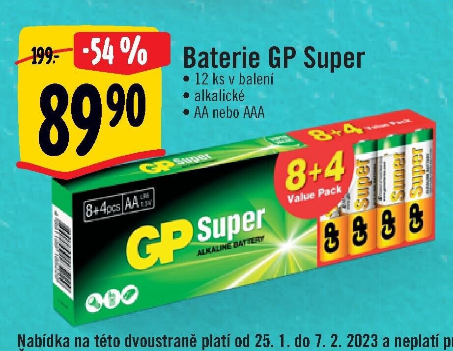 Baterie GP Super