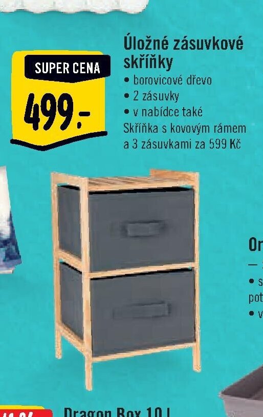 Úložné zásuvkové skříňky