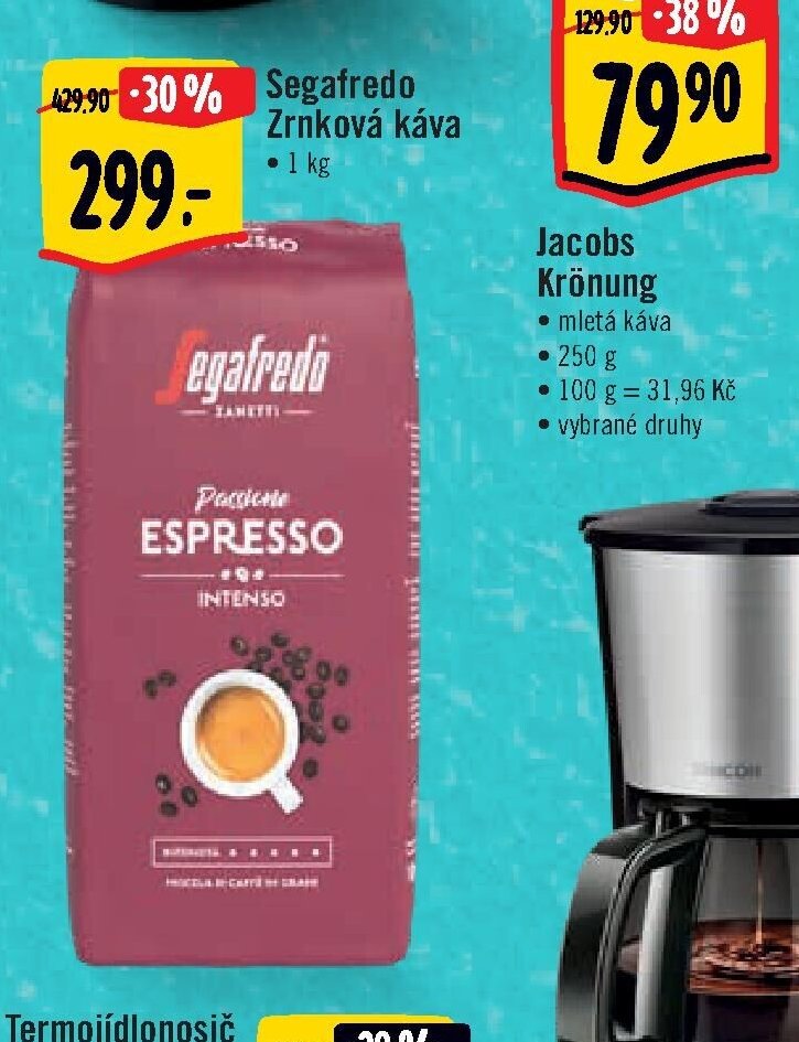 Segafredo Zrnková káva 1 kg