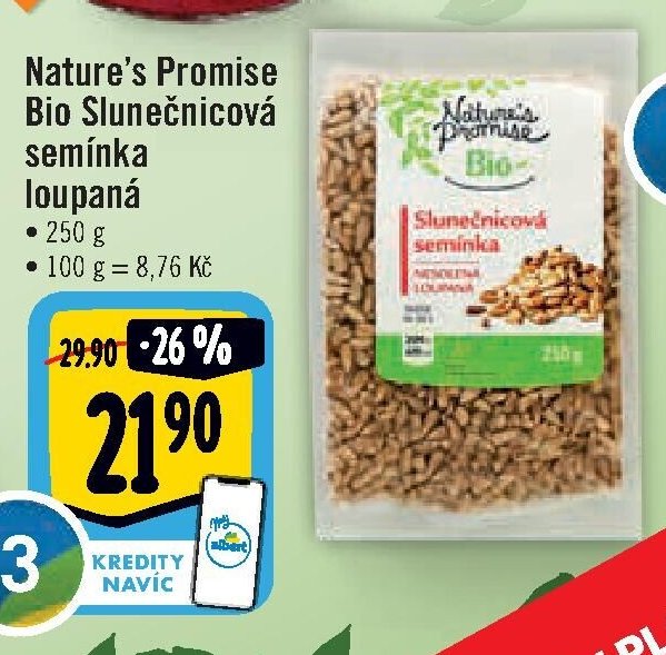 Nature's Promise Bio Slunečnicová semínka loupaná