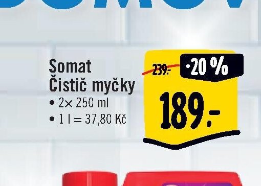 Somat Čistič myčky 2x 250 ml