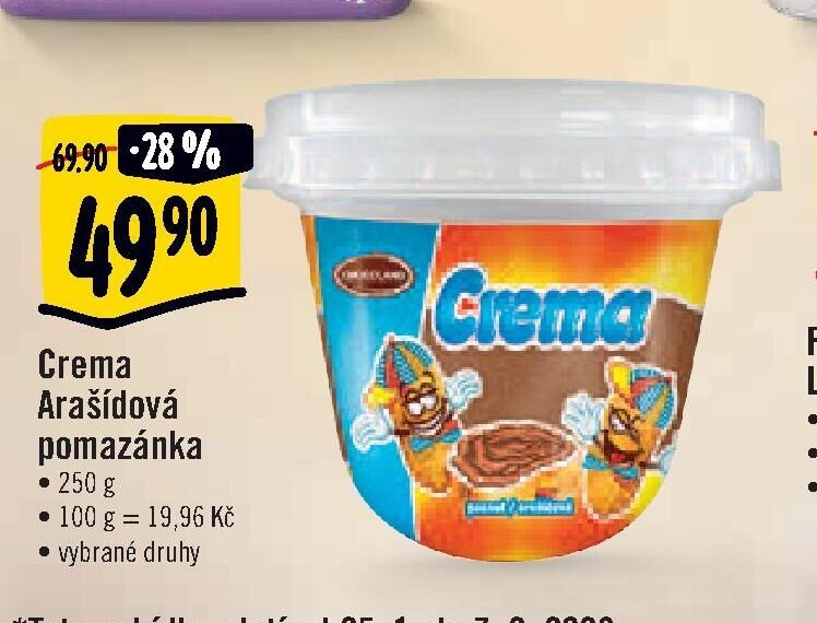 Crema Arašídová pomazánka