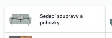 Sedací soupravy a pohovky