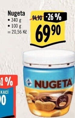 Čokokrém arašídový Nugeta Orion