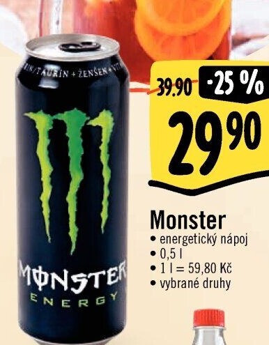 Energetický nápoj Monster Energy