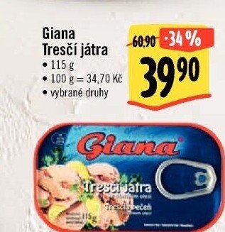 Játra tresčí Giana