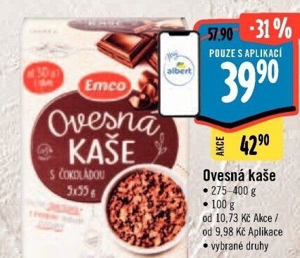 Kaše ovesná Emco
