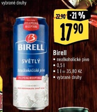 Nealkoholické pivo Birell