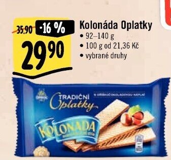 Oplatky Kolonáda Opavia