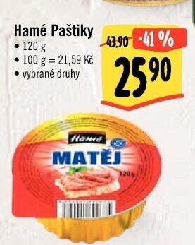Paštiky Hamé