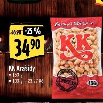 Pražené arašídy KK